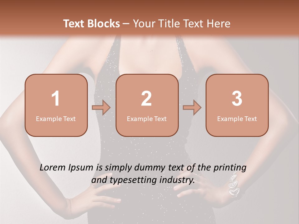 Girl Flirt Face PowerPoint Template