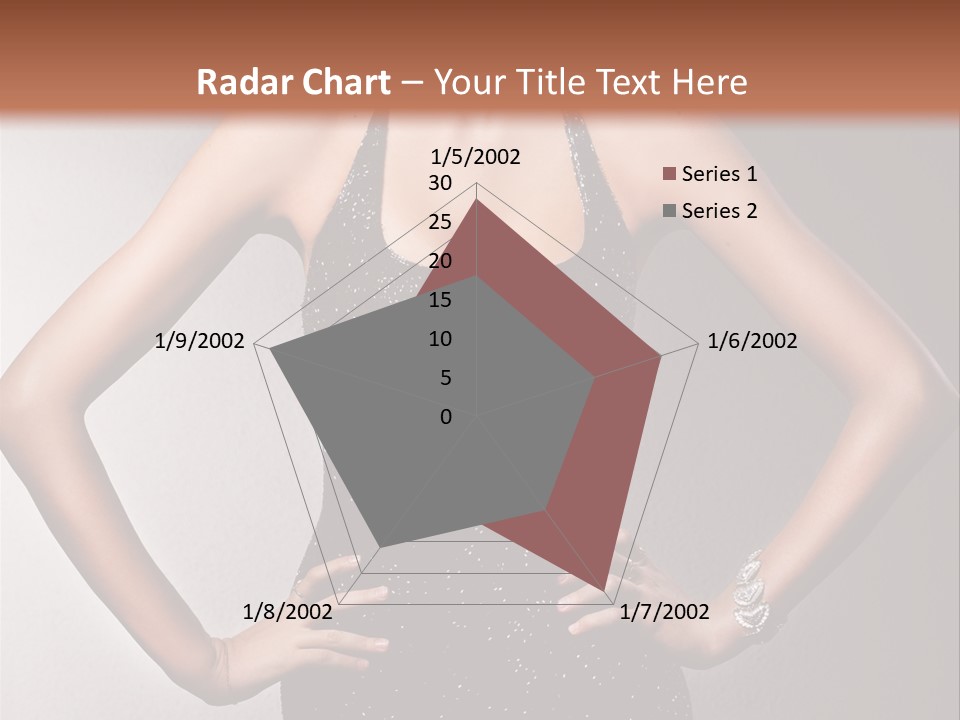Girl Flirt Face PowerPoint Template