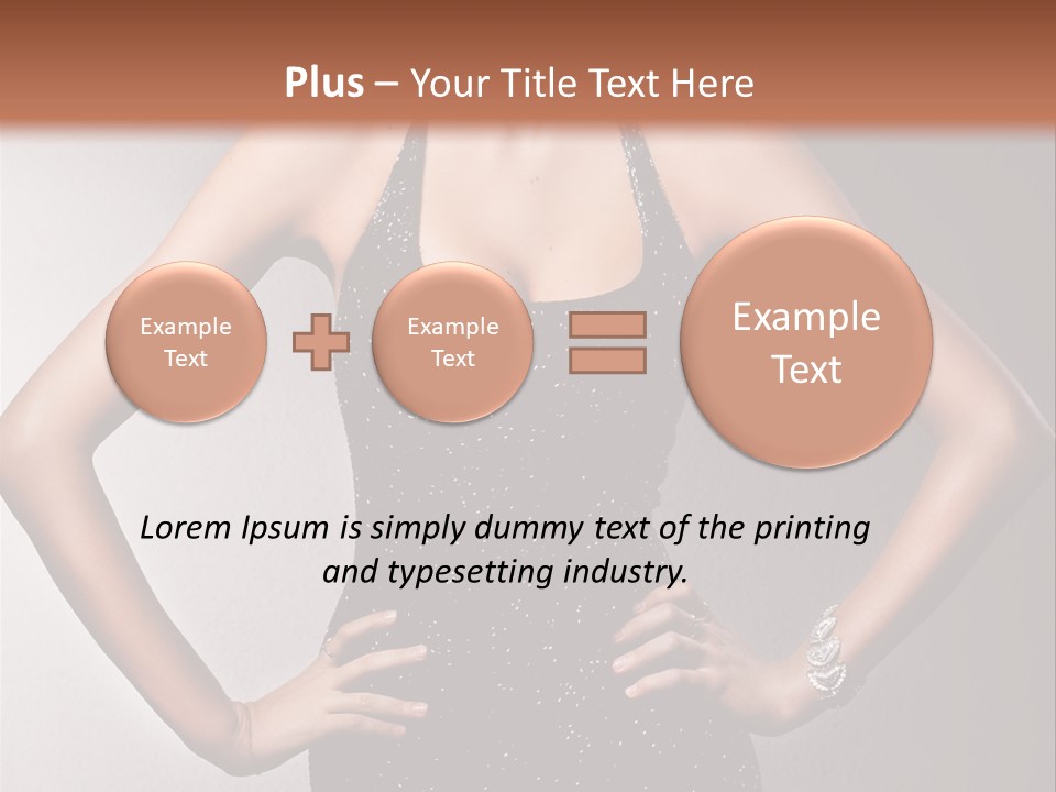 Girl Flirt Face PowerPoint Template