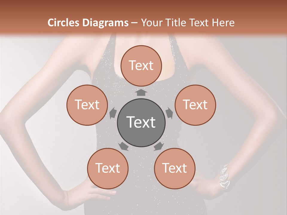 Girl Flirt Face PowerPoint Template