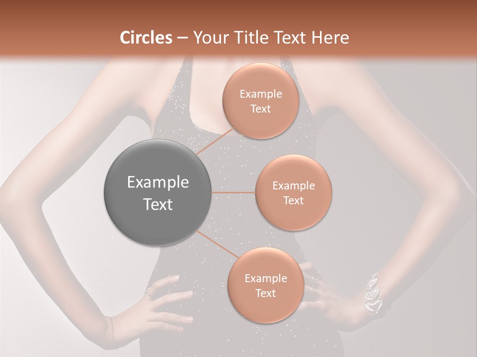 Girl Flirt Face PowerPoint Template