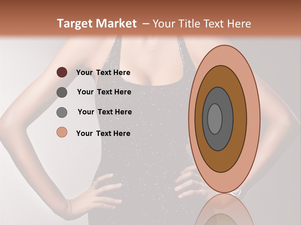 Girl Flirt Face PowerPoint Template