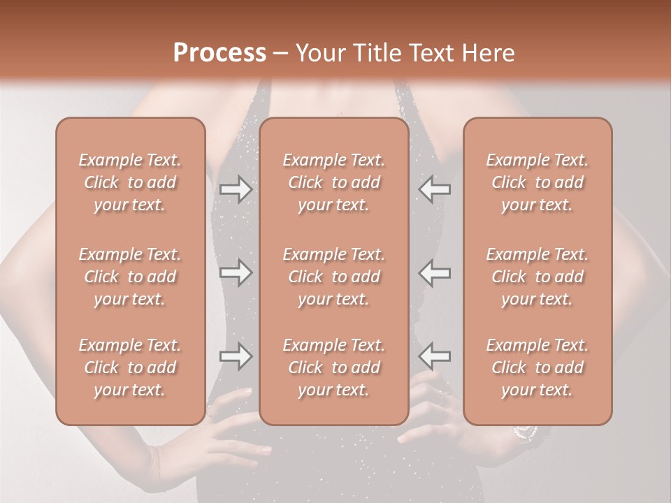 Girl Flirt Face PowerPoint Template