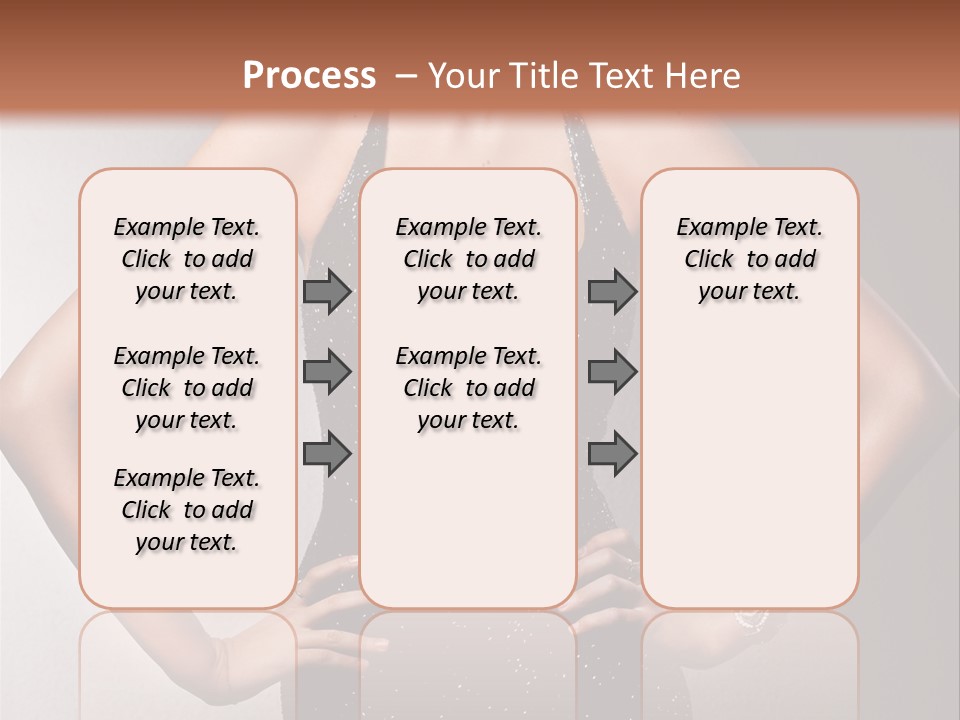 Girl Flirt Face PowerPoint Template