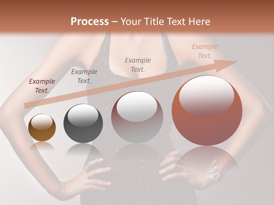 Girl Flirt Face PowerPoint Template