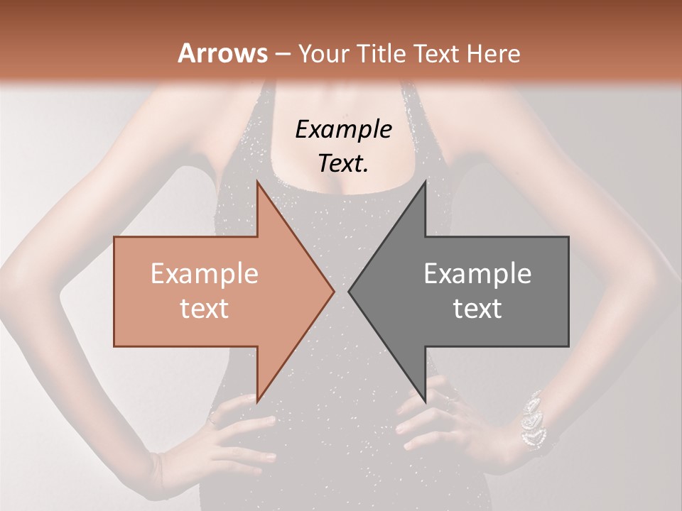 Girl Flirt Face PowerPoint Template