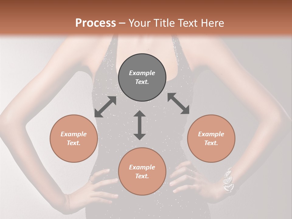 Girl Flirt Face PowerPoint Template