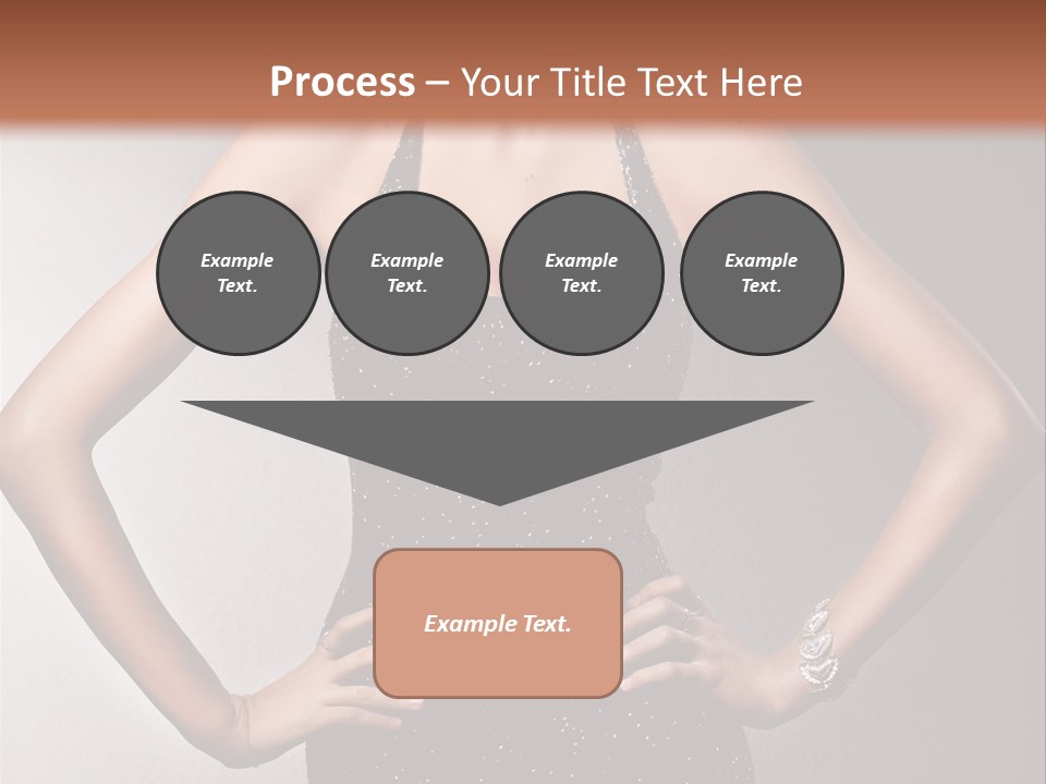 Girl Flirt Face PowerPoint Template