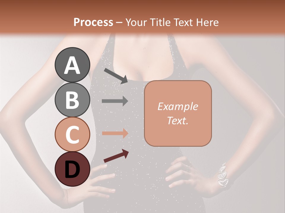 Girl Flirt Face PowerPoint Template