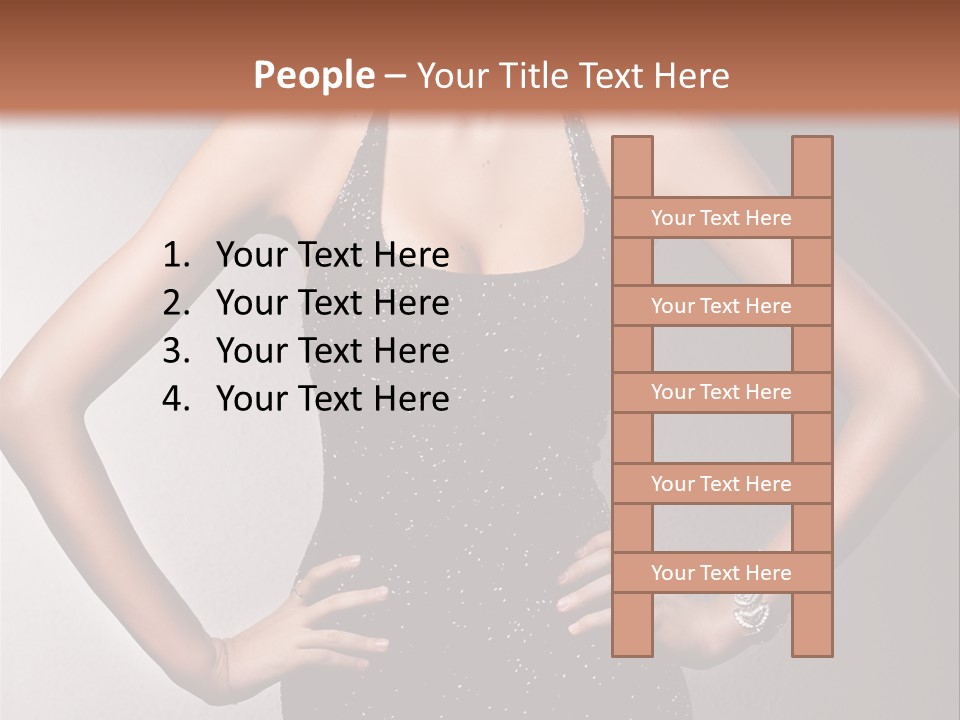 Girl Flirt Face PowerPoint Template