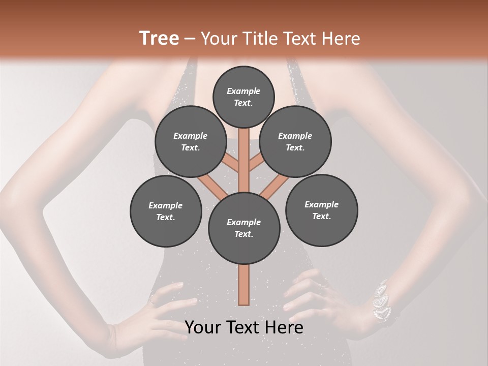 Girl Flirt Face PowerPoint Template