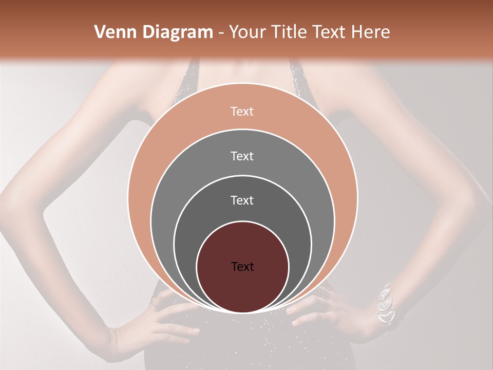 Girl Flirt Face PowerPoint Template