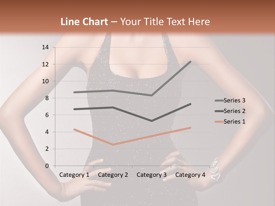 Girl Flirt Face PowerPoint Template