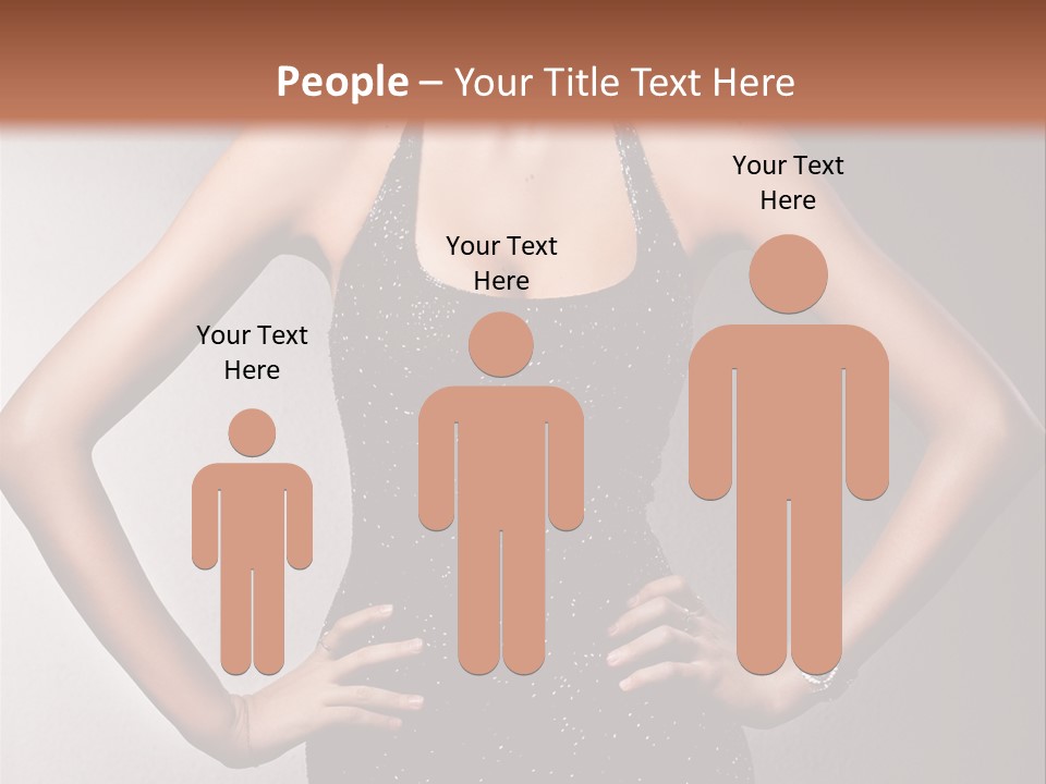 Girl Flirt Face PowerPoint Template