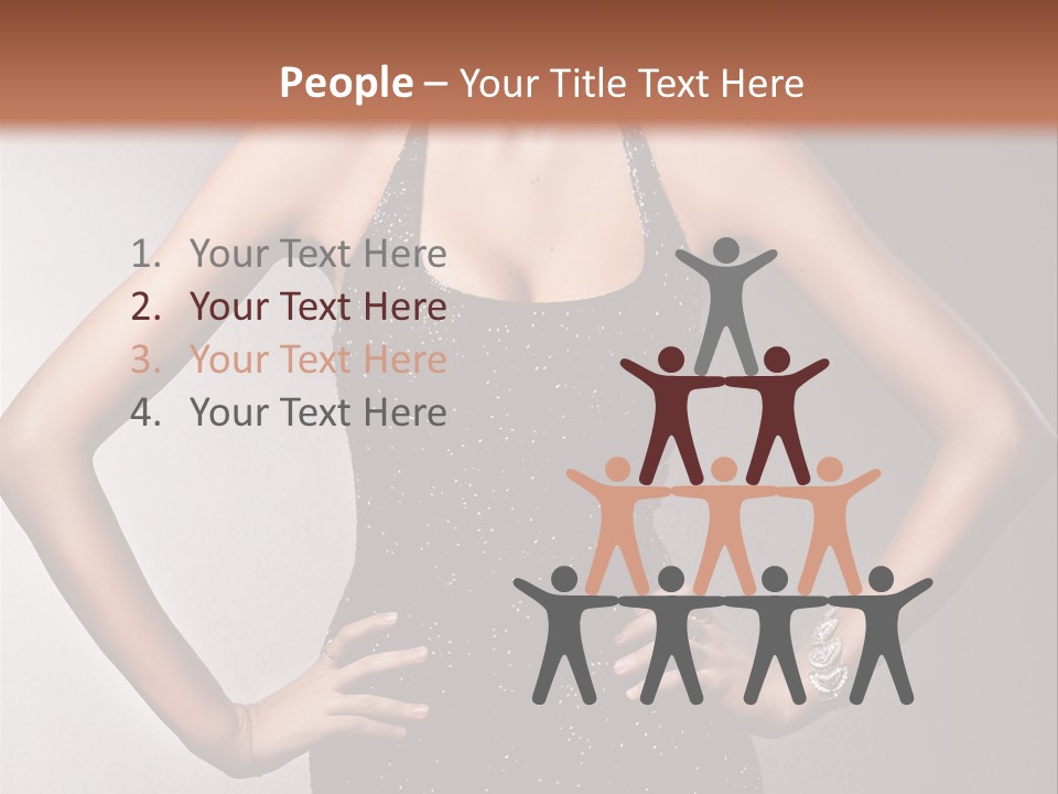 Girl Flirt Face PowerPoint Template