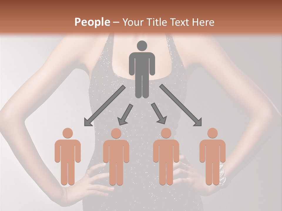 Girl Flirt Face PowerPoint Template