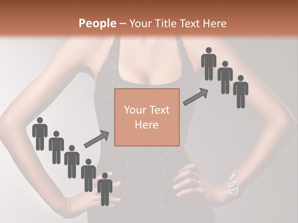 Girl Flirt Face PowerPoint Template