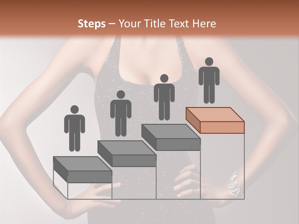 Girl Flirt Face PowerPoint Template