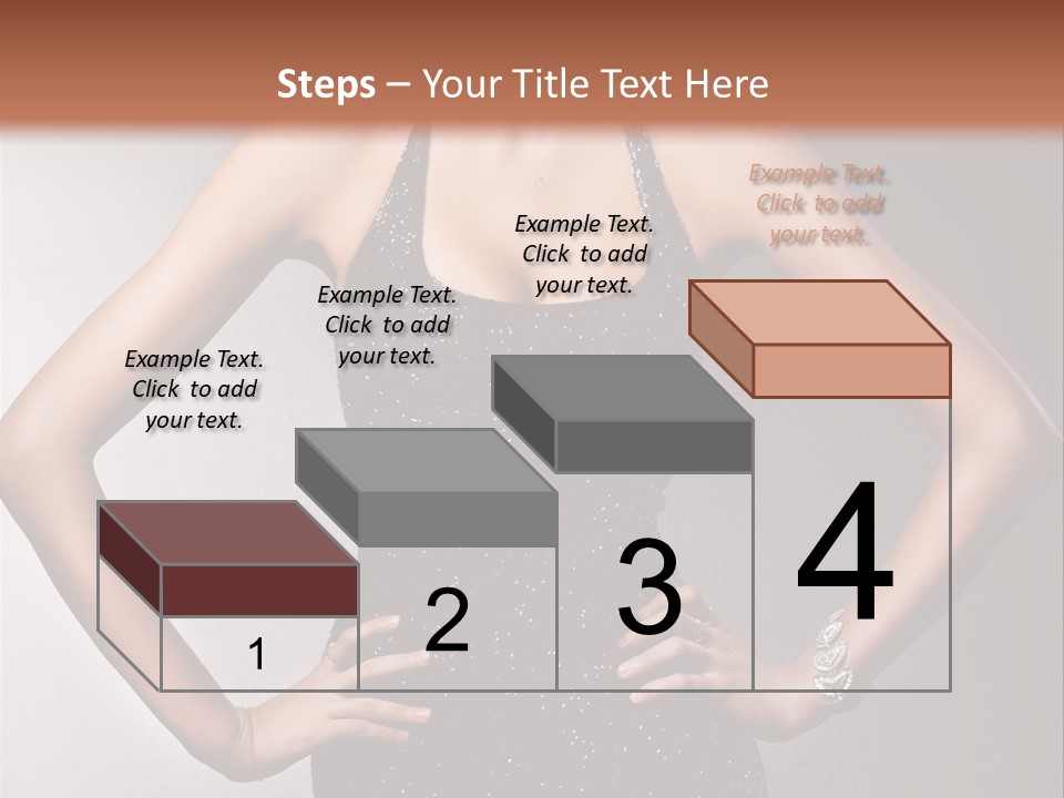 Girl Flirt Face PowerPoint Template