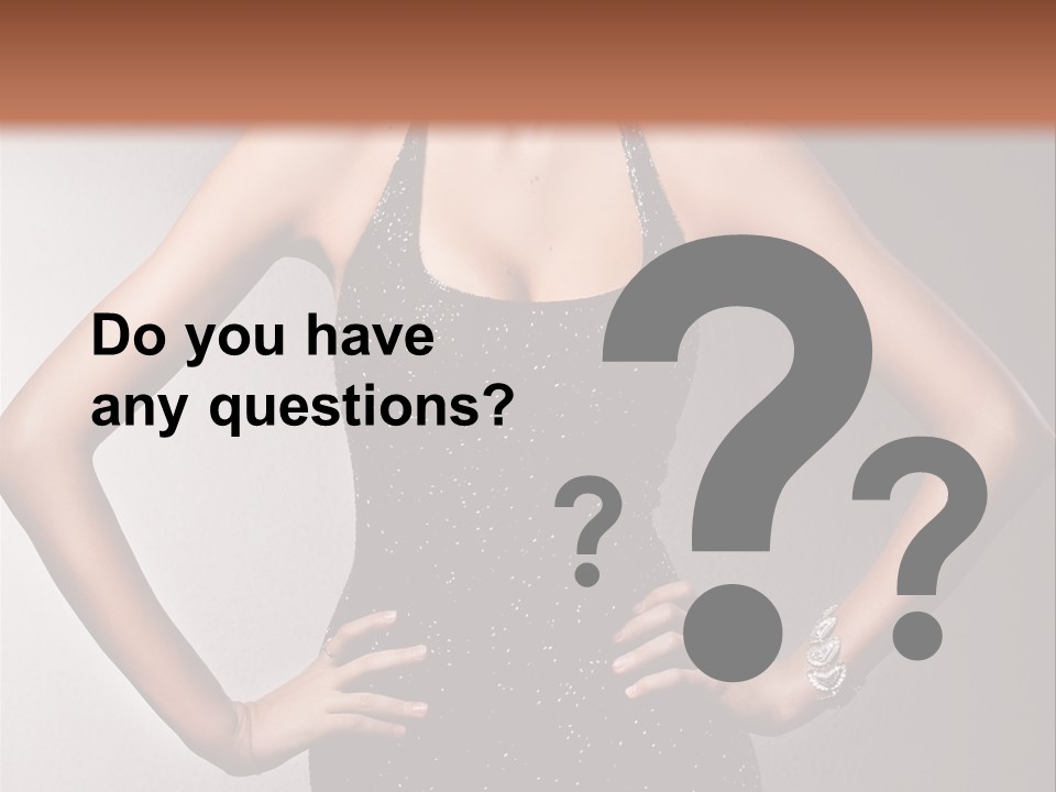 Girl Flirt Face PowerPoint Template