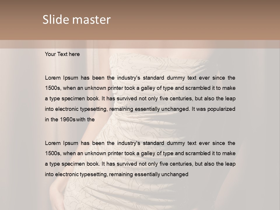 Hairstyle Human Lady PowerPoint Template