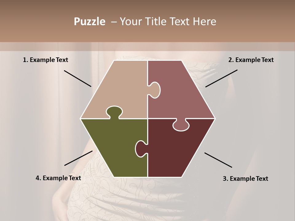 Hairstyle Human Lady PowerPoint Template