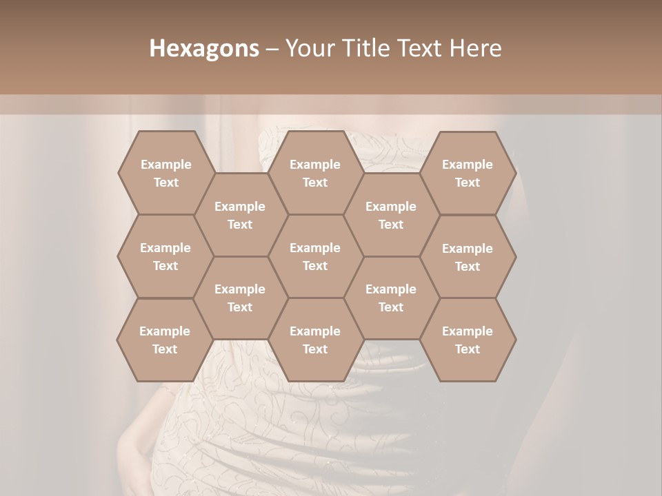 Hairstyle Human Lady PowerPoint Template