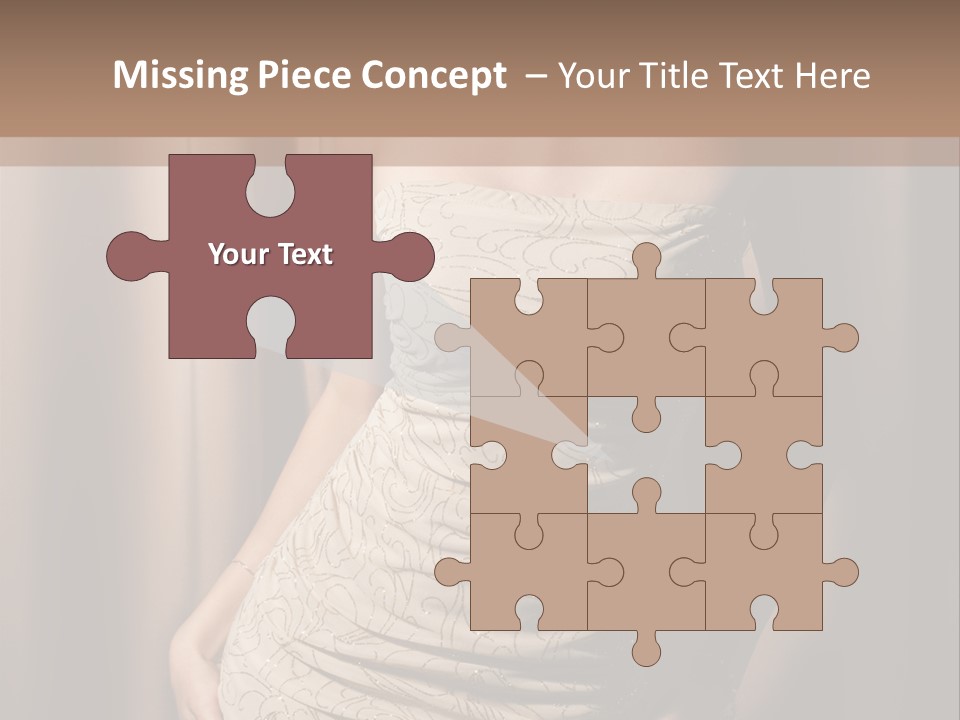 Hairstyle Human Lady PowerPoint Template