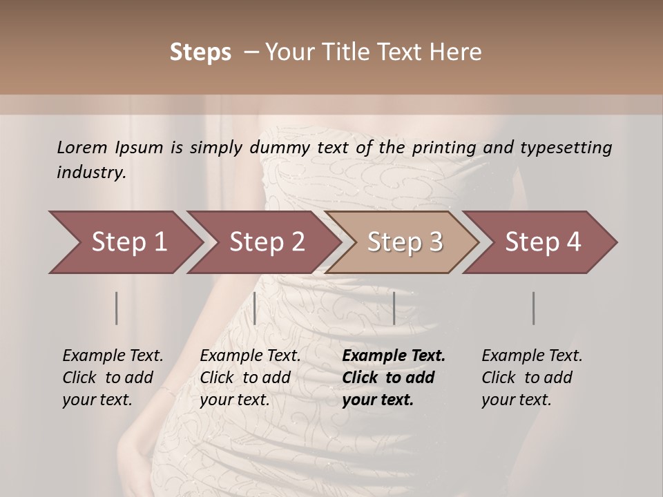 Hairstyle Human Lady PowerPoint Template