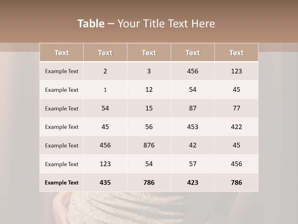 Hairstyle Human Lady PowerPoint Template