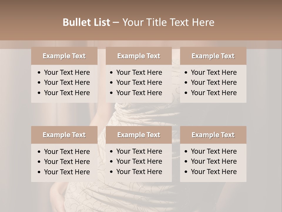 Hairstyle Human Lady PowerPoint Template