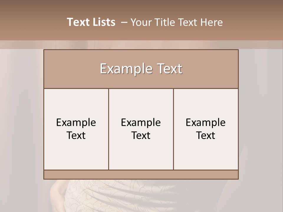 Hairstyle Human Lady PowerPoint Template