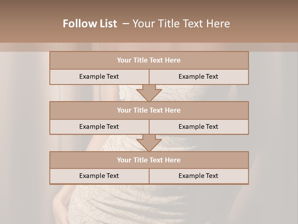 Hairstyle Human Lady PowerPoint Template