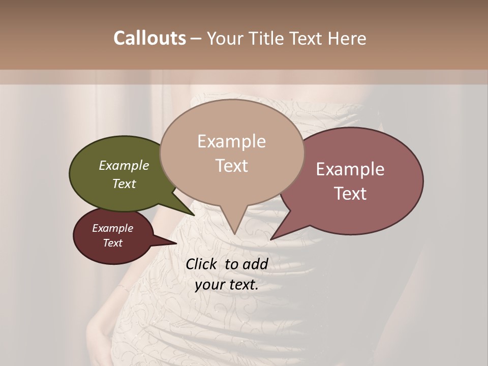 Hairstyle Human Lady PowerPoint Template