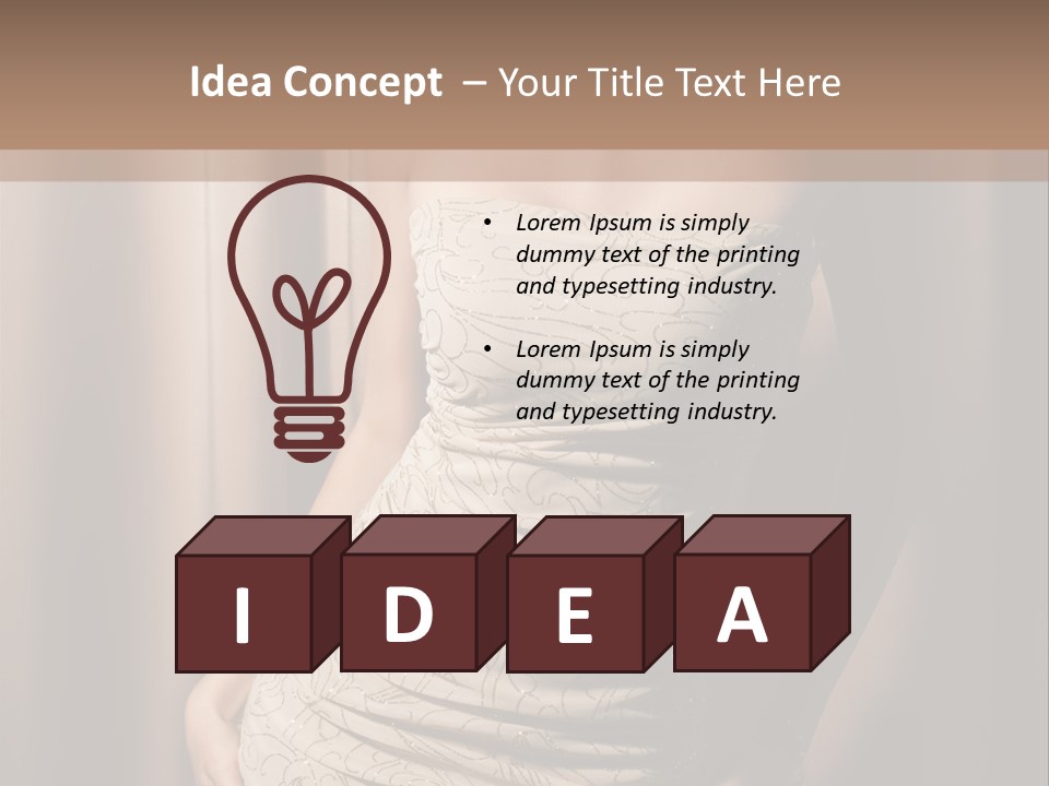 Hairstyle Human Lady PowerPoint Template