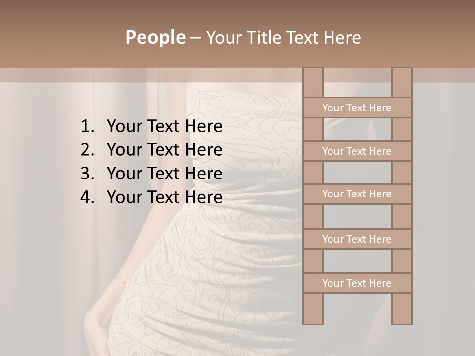 Hairstyle Human Lady PowerPoint Template