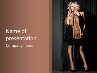 Cosmetic Y Lips PowerPoint Template