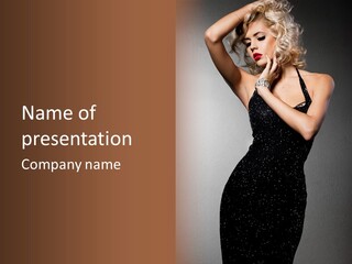 Beauty Attractive Head PowerPoint Template