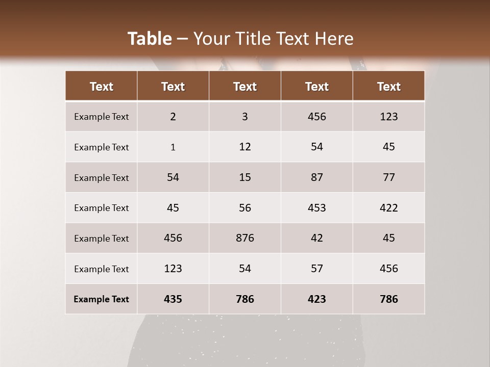 Beauty Attractive Head PowerPoint Template