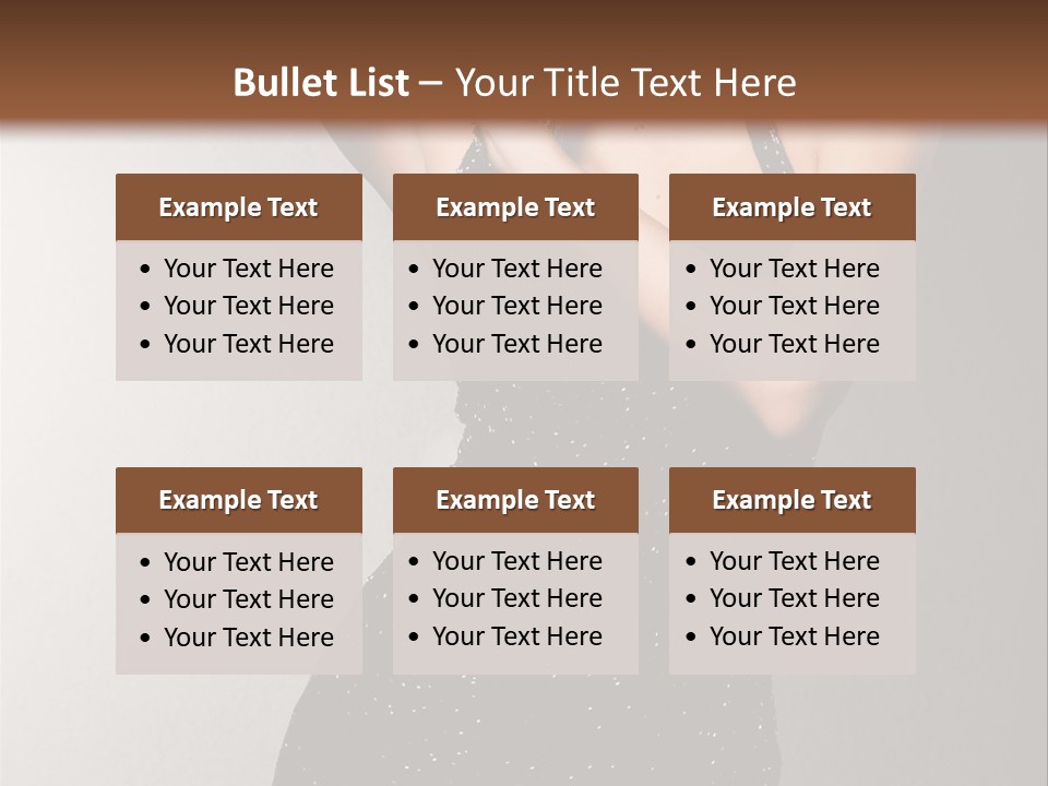 Beauty Attractive Head PowerPoint Template