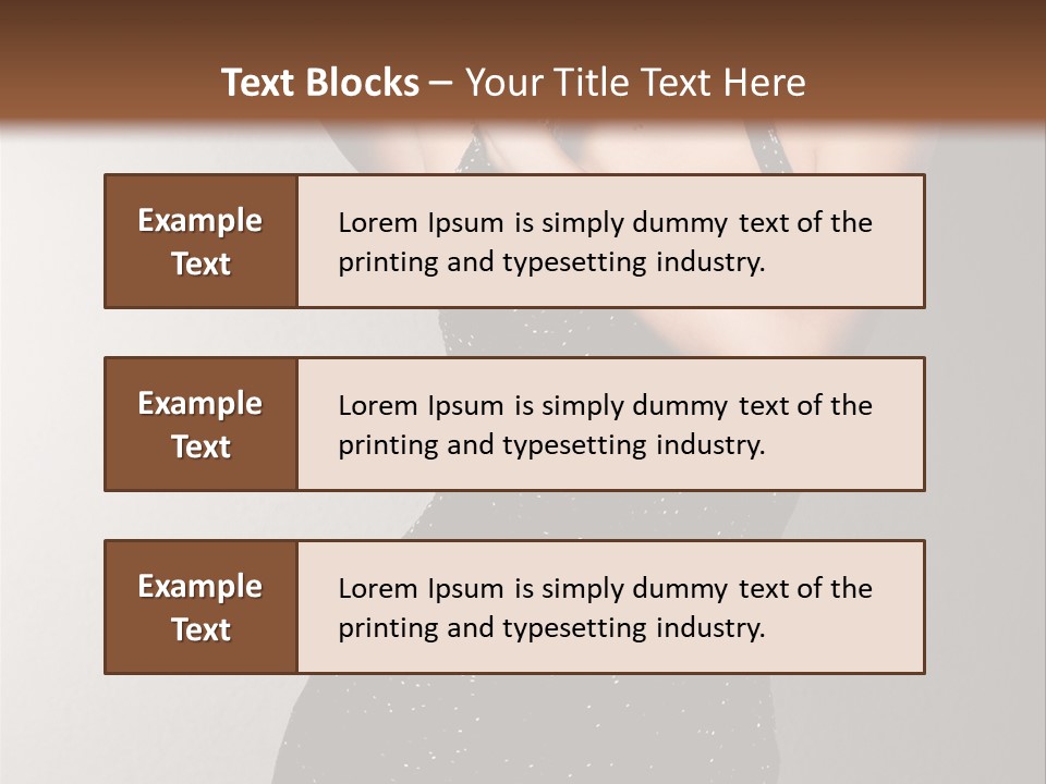 Beauty Attractive Head PowerPoint Template