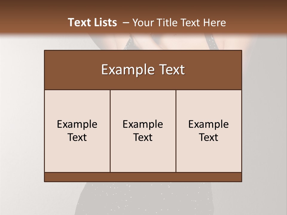 Beauty Attractive Head PowerPoint Template