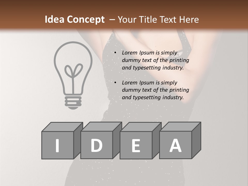 Beauty Attractive Head PowerPoint Template