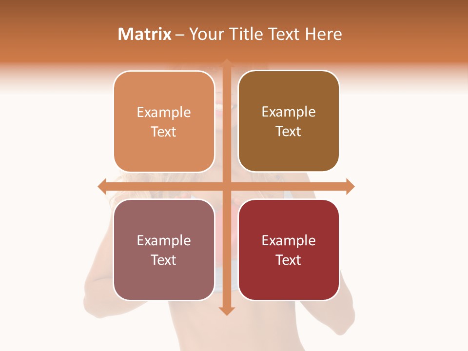 White Blonde Cute PowerPoint Template