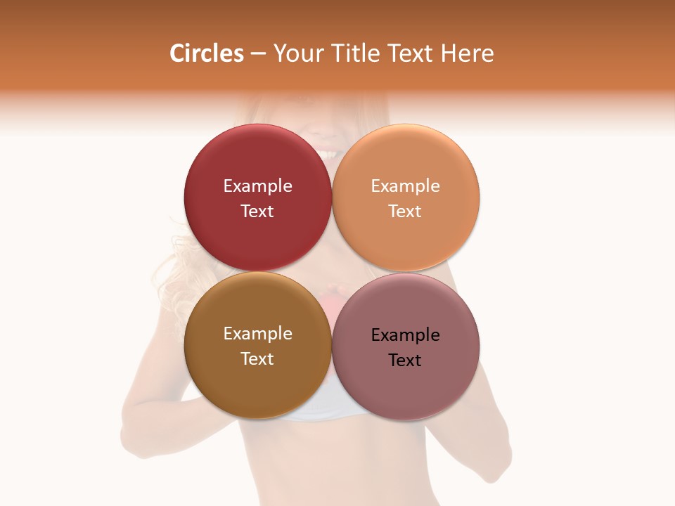 White Blonde Cute PowerPoint Template