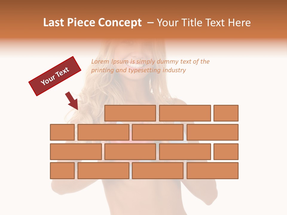 White Blonde Cute PowerPoint Template