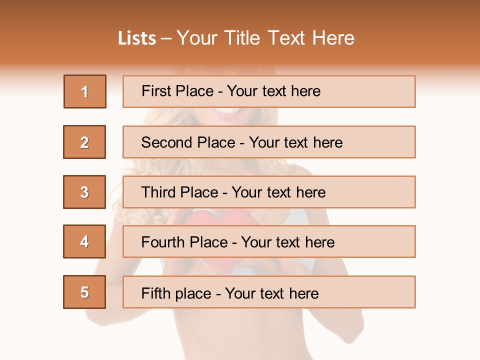White Blonde Cute PowerPoint Template
