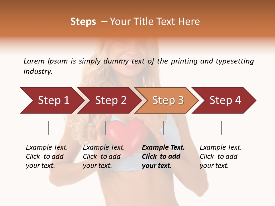 White Blonde Cute PowerPoint Template