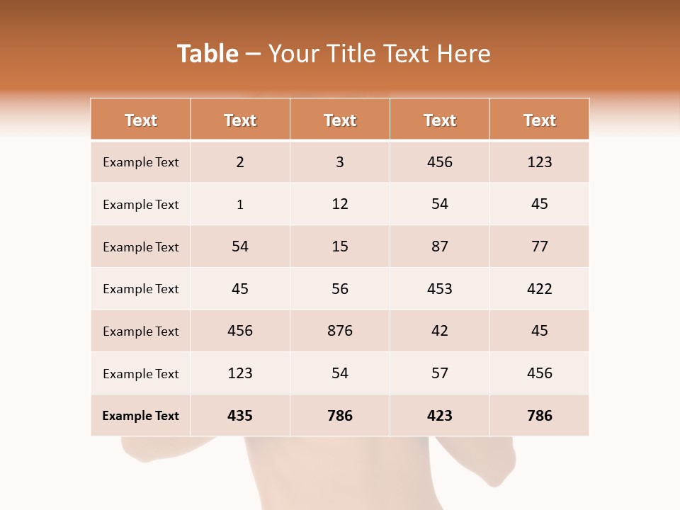 White Blonde Cute PowerPoint Template