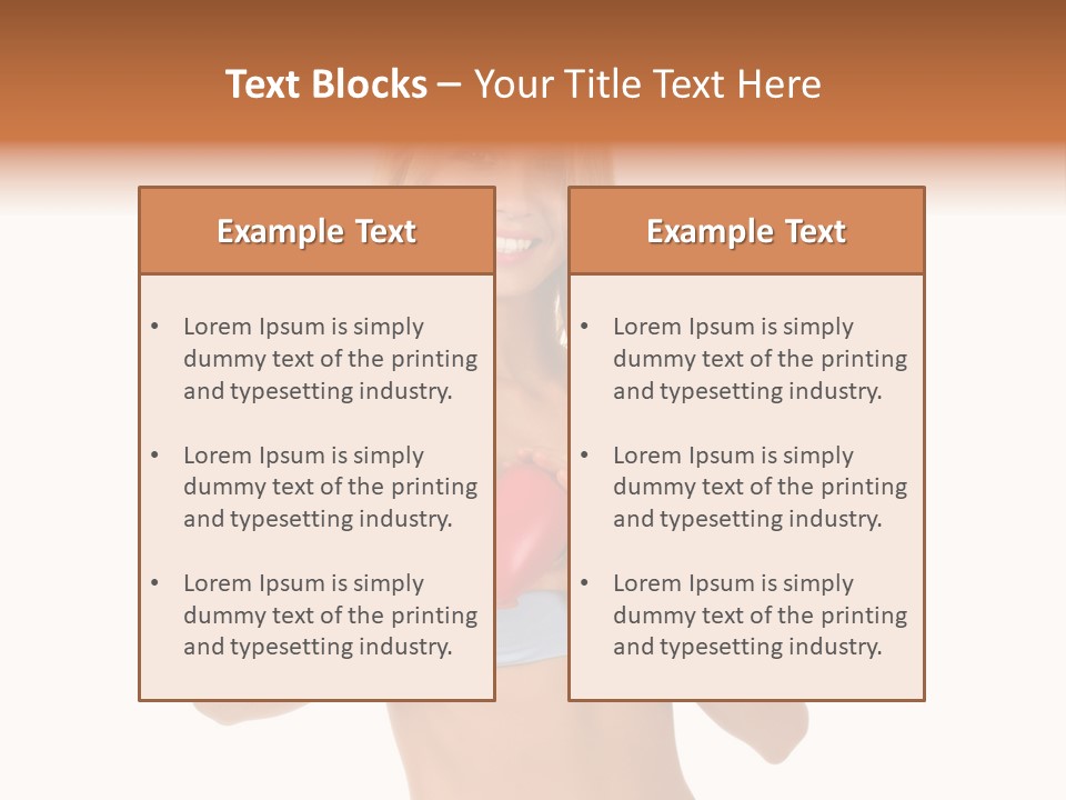 White Blonde Cute PowerPoint Template